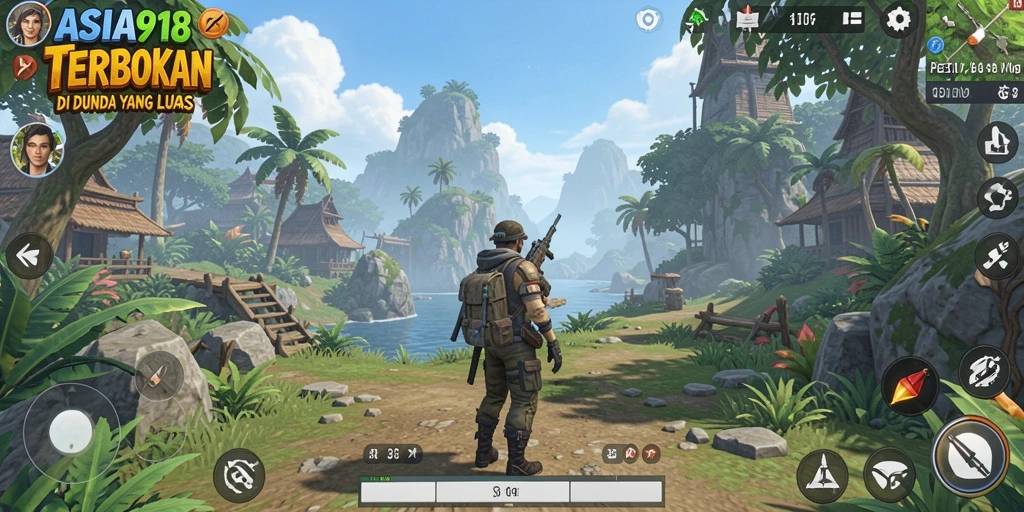 Tampilan gameplay ASIA918 dengan dunia Open World yang luas.