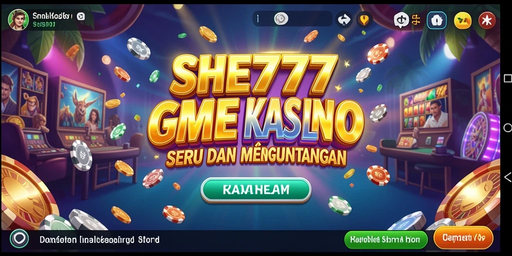 Tampilan gameplay Kasino yang seru dan mendebarkan di SHE777.